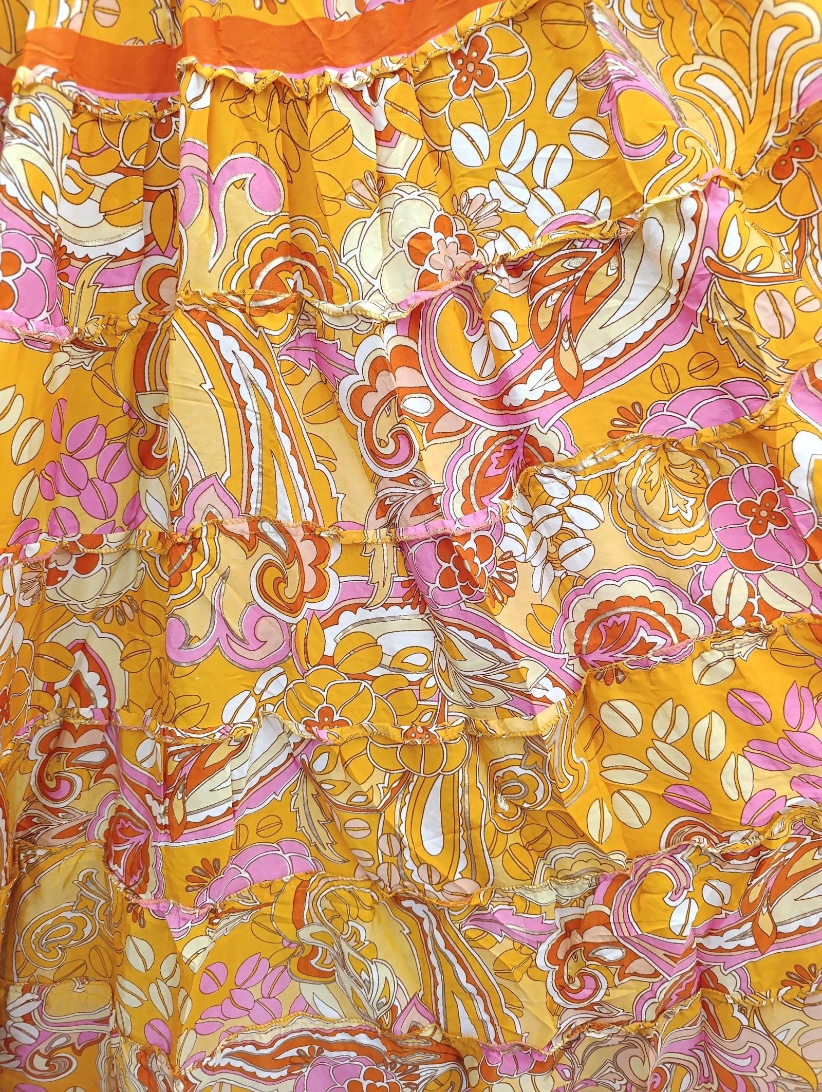 Ensemble en soie orange – photo 5